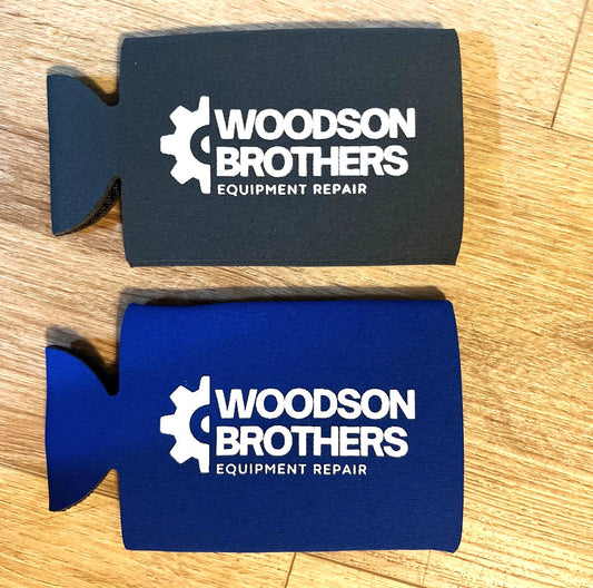 Woodson Brothers Logo Slim Can Koozie
